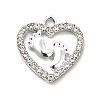 Alloy Rhinestone Pendants ALRI-C007-14P-2