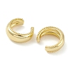 Ring Rack Plating Brass Cuff Earrings for Women Men EJEW-K245-11G-2