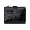 PU Leather Crocodile Textured Zipper Wallets PW-WG74C64-01-2