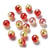 Rainbow ABS Plastic Imitation Pearl Beads OACR-Q174-10mm-15-1