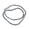 Electroplate Transparent Glass Beads Strands EGLA-L044-A-HP02-3