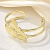 Butterfly Brass Cuff Open Bangles BJEW-M060-01G-02-2