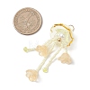 Glass Seed Beaded Jellyfish Big Pendants PALLOY-MZ01166-01-2