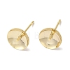 Brass Studs Earrings Finding KK-K383-01F-G-1