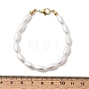 Plastic Pearl Beaded Bracelets for Women BJEW-L716-01G-5