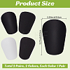 2 Paris 2 Colors Plastic Shin Guard AJEW-CN0007-04-2