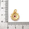 Brass Micro Pave Cubic Zirconia Charms KK-U033-22G-01-3