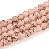 Baking Paint Glass Beads Strands DGLA-N010-8mm-02-1
