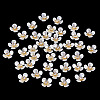 80Pcs Resin Bead Caps KY-TADJ0001-11-4