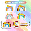 8Pcs 4 Colors ilicone Beads SIL-SC0001-12-2