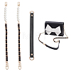 WADORN 3Pcs 2 Style PU Leather Shoulder Strap & ABS Plastic Imitation Pearl Bag Chain Straps FIND-WR0009-24-1