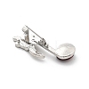 Musical Note Rhinestone Brooch Pins JEWB-A031-02P-01-3