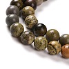 Natural Dendritic Jasper Beads Strands G-H1632-8MM-3