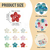 135Pcs 9 Colors Baking Paint Transparent Glass Beads DGLA-TA0001-59-4