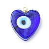 Handmade Evil Eye Lampwork Pendants PALLOY-JF05643-01-1