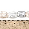 Electroplated Glass Shell Pearl Beads Strands BSHE-B009-F04-01-4