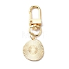 Smiling Face Enamel Pendant Decorations KEYC-WH0036-08LG-07-2