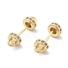 Brass Micro Pave Clear Cubic Zirconia Connector Charms KK-B134-43G-2