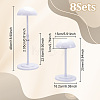 8Pcs Plastic Wig Display Stands ODIS-UN0001-27B-3