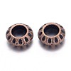 Tibetan Style Alloy European Beads TIBEB-EAA386Y-R-FF-2
