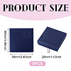 5Pcs Rhombus Textured Cardboard Jewelry Packing Boxes with Sponge Inside CBOX-TA0001-18C-3