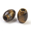 Natural Tiger Eye European Beads LS-G-F580-A01-2