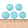 Craft Findings Dyed Synthetic Turquoise Gemstone Flat Back Dome Cabochons TURQ-S266-20mm-01-2