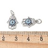 Brass Micro Pave Cubic Zirconia Charms KK-U056-47P-3