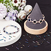 2000Pcs 4 Style Glass Twisted Bugle Beads SEED-CN0001-45-4