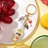 Resin & Glass & Alloy Keychain KEYC-JKC01158-01-2