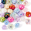  32Pcs 16 Colors UV Plating Rainbow Iridescent Acrylic Beads OACR-TA0001-43-3