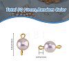 Natural Cultured Freshwater Pearl Connector Charms PALLOY-FH00006-2