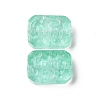 Transparent Spray Painted Glass Beads LS-X-GLAA-I050-08H-2