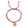 Adjustable Double-waxed Thread Charm Bracelets QW9202-1-1