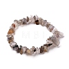 Natural Agate Chip Beads Stretch Bracelets BJEW-JB05765-01-1