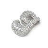 Brass Micro Pave Cubic Zirconia Pendants KK-A300-02P-G-2