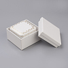 (Holiday Stock-Up Sale)Light Cover Paper Jewelry Ring Box OBOX-G012-01D-2