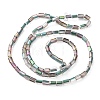 Electroplate Transparent Glass Beads Strands EGLA-H106-01A-HP01-2