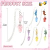 6Pcs Alloy Bookmarks AJEW-FS00005-3