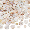 200Pcs 2 Styles Natural Freshwater Shell Disc Charms BSHE-TA0001-33-2