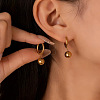304 Stainless Steel Hoop Dangle Earrings for Women WG2ED0E-01-4