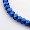 Electroplate Non-magnetic Synthetic Hematite Beads Strands G-J212A-M-3