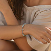 304 Stainless Steel Cross Link Bracelets BS5122-1-1