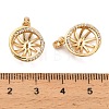 Brass Micro Pave Cubic Zirconia Round Peg Bails KK-NH0009-08G-3