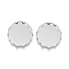 304 Stainless Steel Cabochon Settings X-STAS-P249-16A-S-1