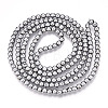 Electroplate Glass Beads Strands EGLA-T021-4mm-13B-2