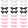 40Pcs 4 Colors Baking Paint Opaque Alloy Beads FIND-SC0011-78-1