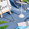 304 Stainless Steel Alphabet Letter Charms STAS-PH0019-70-5