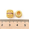 Brass Micro Pave Cubic Zirconia European Beads KK-P297-05G-3