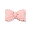 Cartoon Opaque Resin Polka Dot Bowknot Cabochons RESI-Q218-02F-1